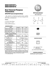 EMZ1DXV6 datasheet pdf ON Semiconductor