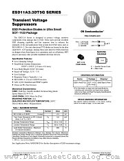ESD11A3.3D datasheet pdf ON Semiconductor