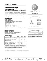 ESD5381 datasheet pdf ON Semiconductor