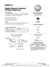 ESD6116 datasheet pdf ON Semiconductor