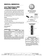 ESD7016 datasheet pdf ON Semiconductor