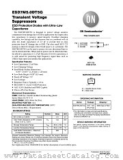 ESD7M5.0D datasheet pdf ON Semiconductor