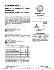 ESD8472 datasheet pdf ON Semiconductor