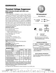 ESDR0502B datasheet pdf ON Semiconductor