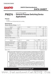 FW274 datasheet pdf ON Semiconductor