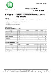 FW360 datasheet pdf ON Semiconductor