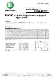FW705 datasheet pdf ON Semiconductor