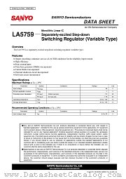 LA5759 datasheet pdf ON Semiconductor