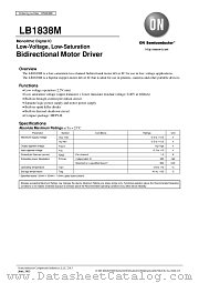 LB1838M datasheet pdf ON Semiconductor