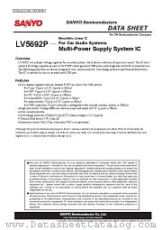 LV5692P datasheet pdf ON Semiconductor