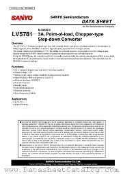 LV5781 datasheet pdf ON Semiconductor