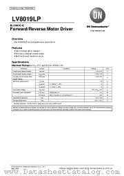 LV8019LP datasheet pdf ON Semiconductor