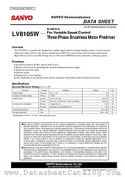 LV8105W datasheet pdf ON Semiconductor