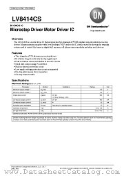 LV8414CS datasheet pdf ON Semiconductor