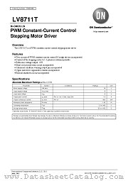 LV8711T datasheet pdf ON Semiconductor