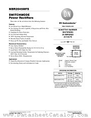 MBR2045MFS datasheet pdf ON Semiconductor