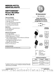 MBR20L45CT datasheet pdf ON Semiconductor
