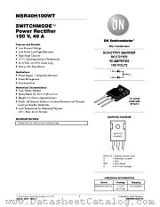 MBR40H100WT datasheet pdf ON Semiconductor