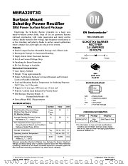 MBRA320 datasheet pdf ON Semiconductor