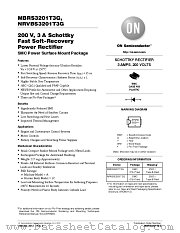 MBRS3201T3 datasheet pdf ON Semiconductor