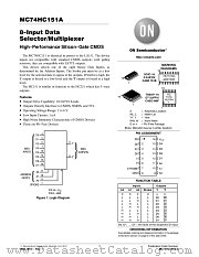 MC74HC151A datasheet pdf ON Semiconductor