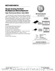 MC74HC4067A datasheet pdf ON Semiconductor