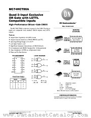 MC74HCT86A datasheet pdf ON Semiconductor