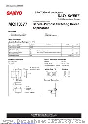 MCH3377 datasheet pdf ON Semiconductor