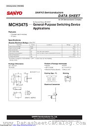MCH3475 datasheet pdf ON Semiconductor