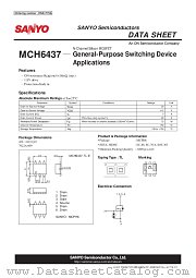 MCH6437 datasheet pdf ON Semiconductor