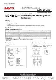 MCH6602 datasheet pdf ON Semiconductor