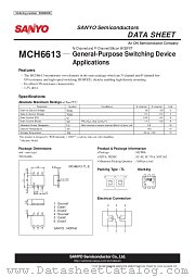 MCH6613 datasheet pdf ON Semiconductor