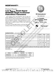 MGSF3454XT1 datasheet pdf ON Semiconductor
