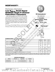 MGSF3455XT1 datasheet pdf ON Semiconductor