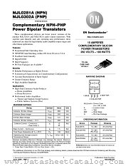 MJL0281A datasheet pdf ON Semiconductor