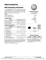 MMBT4403M3 datasheet pdf ON Semiconductor