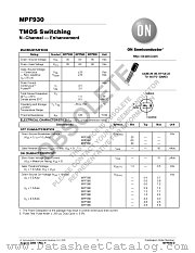 MPF930 datasheet pdf ON Semiconductor