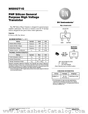 MSB92T1G datasheet pdf ON Semiconductor