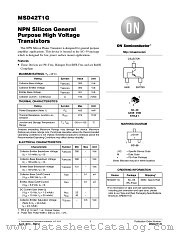 MSD42T1 datasheet pdf ON Semiconductor