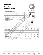MSD6150 datasheet pdf ON Semiconductor