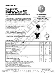 MTB6N60E1 datasheet pdf ON Semiconductor