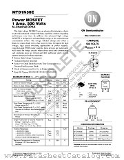 MTD1N50E datasheet pdf ON Semiconductor