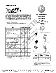 MTD3055VL datasheet pdf ON Semiconductor