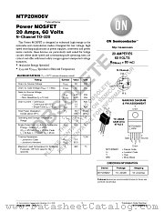 MTP20N06V datasheet pdf ON Semiconductor