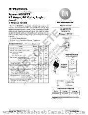 MTP50N06VL datasheet pdf ON Semiconductor