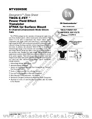 MTV20N50E datasheet pdf ON Semiconductor