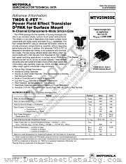 MTV25N50E datasheet pdf ON Semiconductor