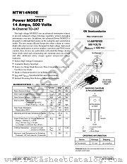 MTW14N50E datasheet pdf ON Semiconductor