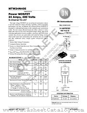 MTW24N40E datasheet pdf ON Semiconductor