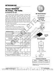 MTW35N15E datasheet pdf ON Semiconductor